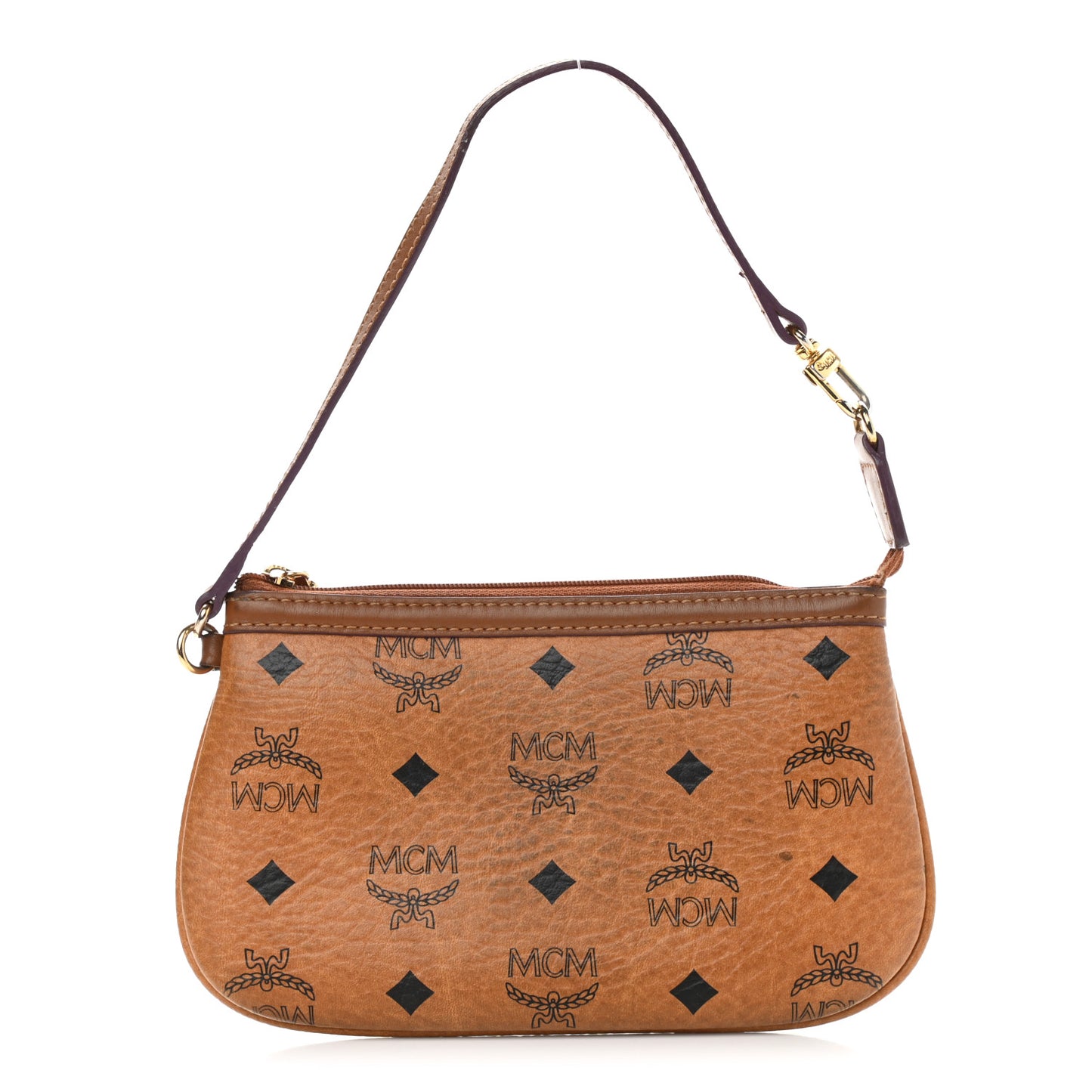 Visetos Wristlet Pouch Cognac