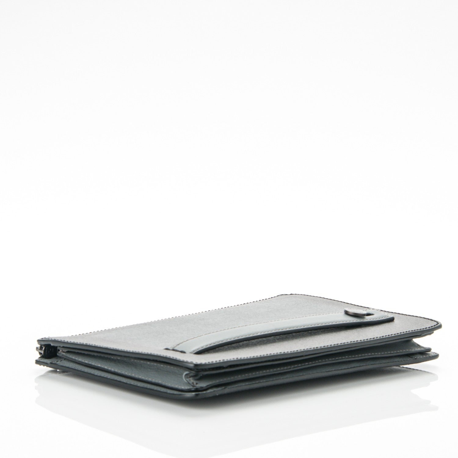 Fendi Vitello Elite Clutch Light Grey 5 of 8