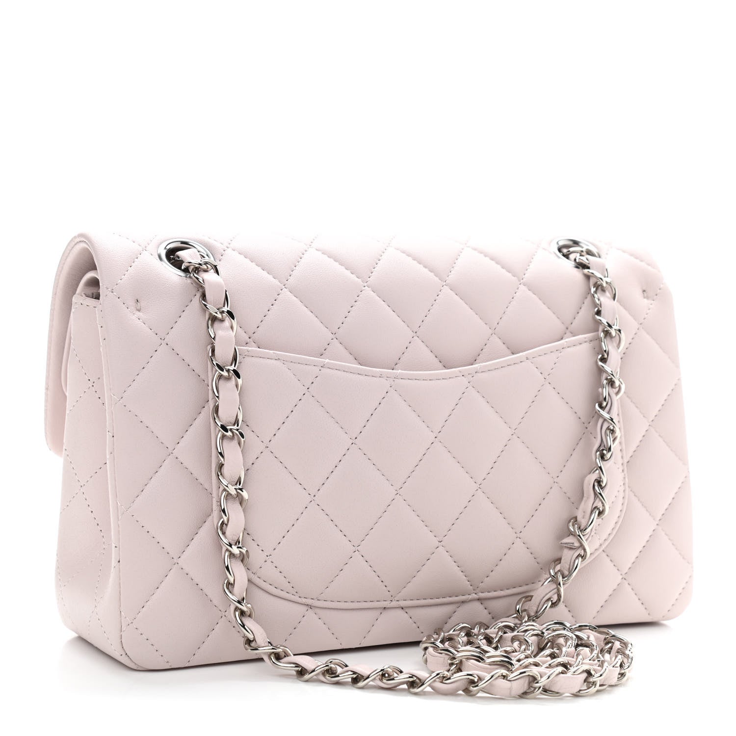 Chanel Lambskin Quilted Small Double Flap Light Purple 3 of 10