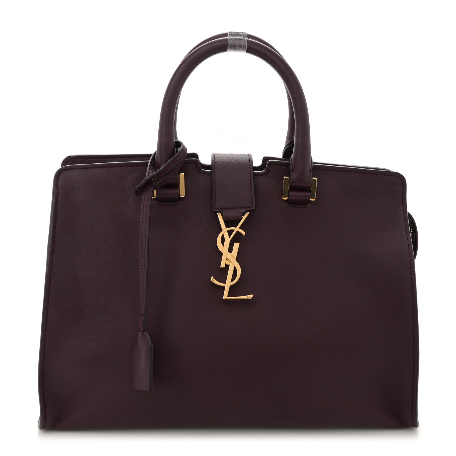 Saint Laurent Smooth Calfskin Small Monogram Cabas Rouge Legion 1 of 12