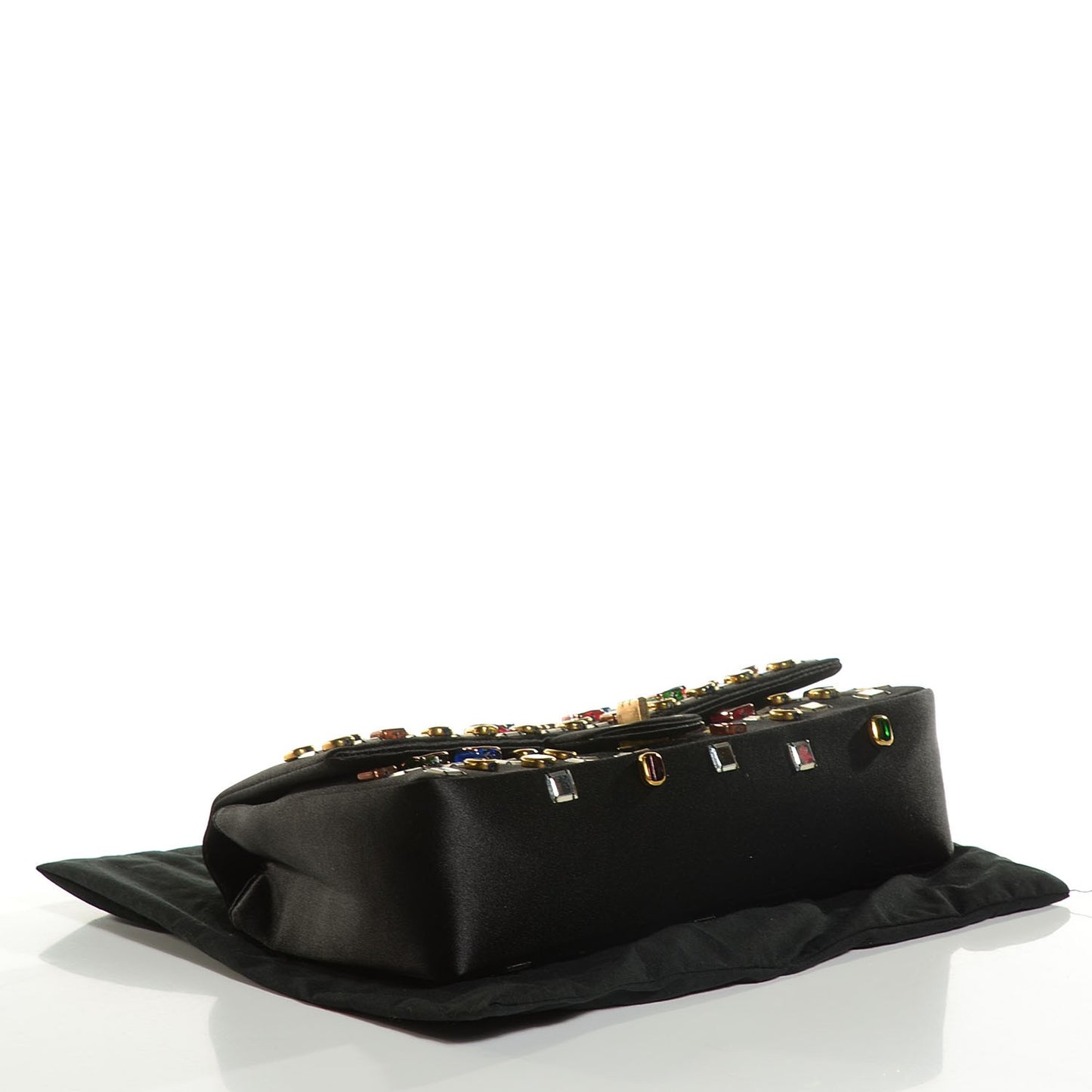 Satin Gripoix Paris Byzance 2.55 Reissue 225 Flap Black