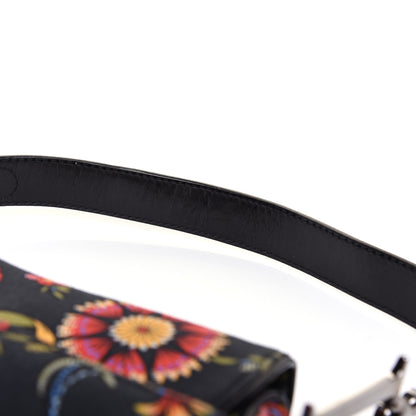 Christian Dior Canvas Floral Saddle Bag Black 15 of 16