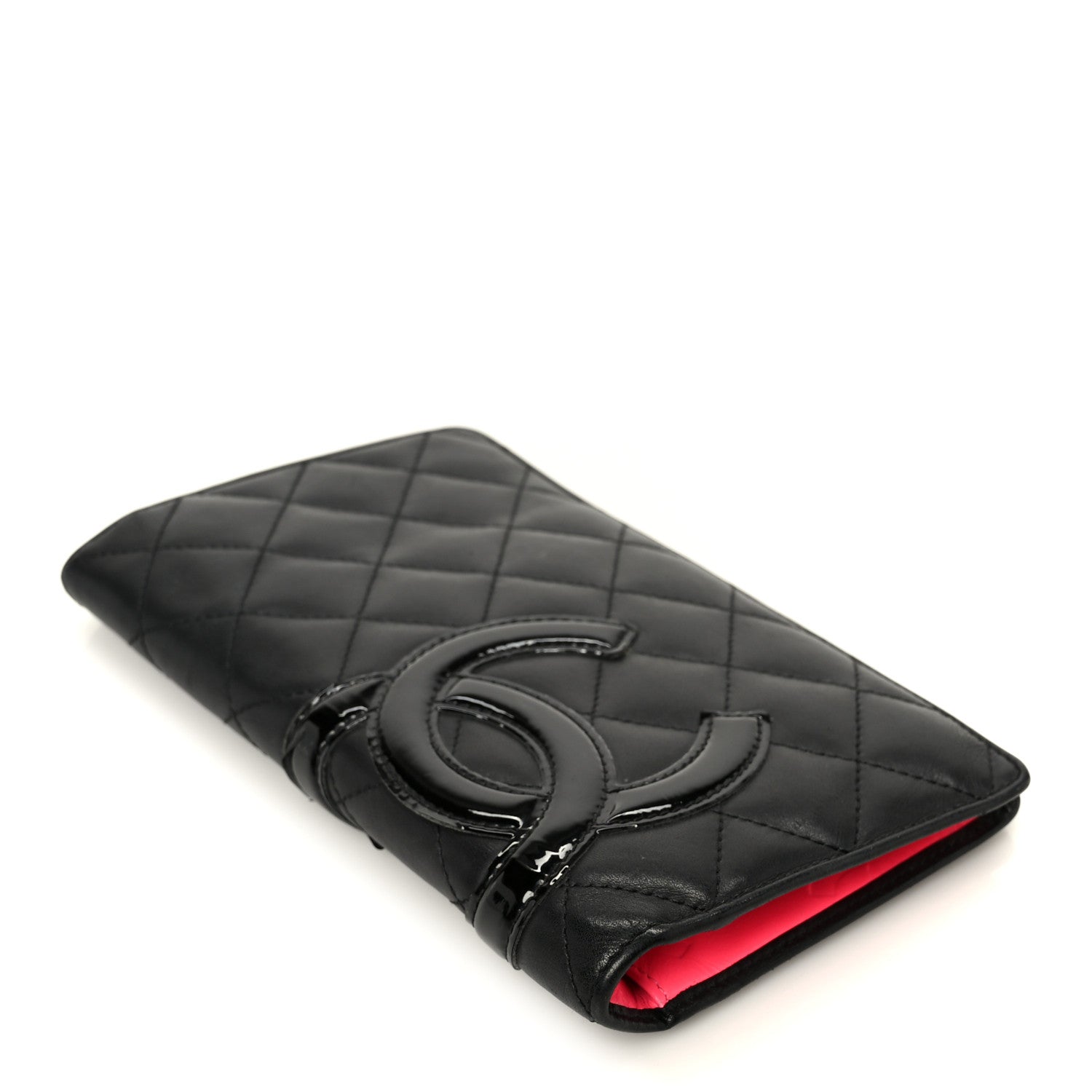 Chanel Calfskin Quilted Cambon Yen Wallet Black 4 of 10