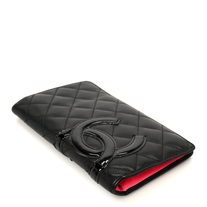 Chanel Calfskin Quilted Cambon Yen Wallet Black 4 of 10