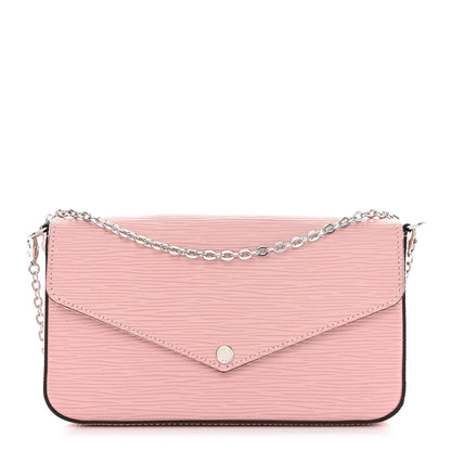 Louis Vuitton Epi Pochette Felicie Rose Ballerine 3 of 10