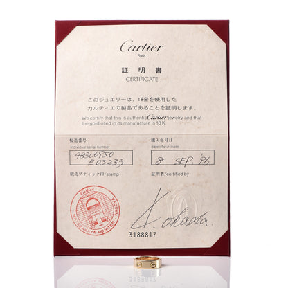 Cartier 18K Yellow Gold 5.5mm LOVE Ring 50 5.25 5 of 5