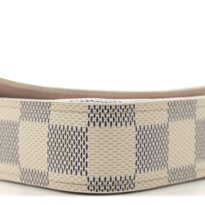 Louis Vuitton Damier Azur Pochette Felicie Chain Wallet Rose Ballerine 10 of 13
