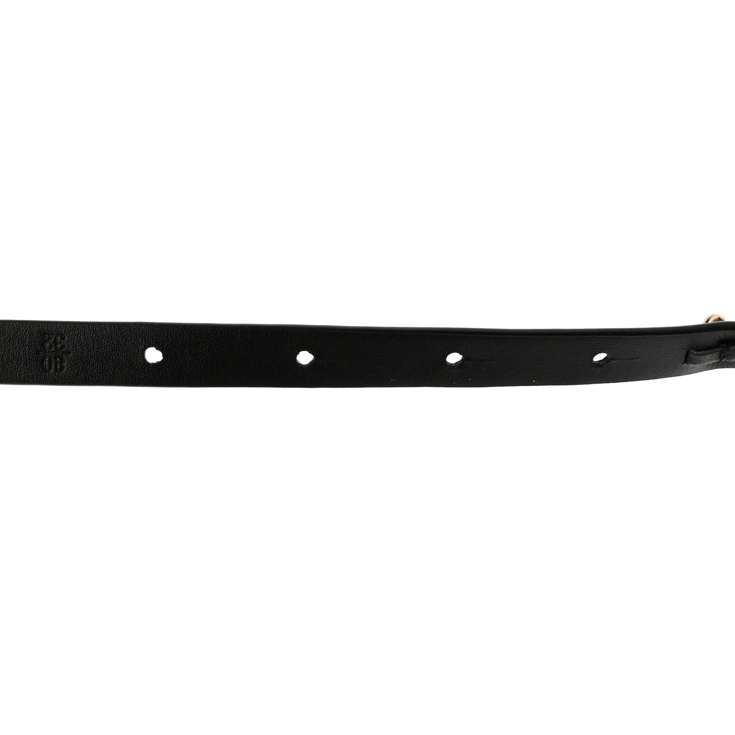 Chanel Calfskin Chain Logo Skinny Belt 80 32 Black 4 of 6