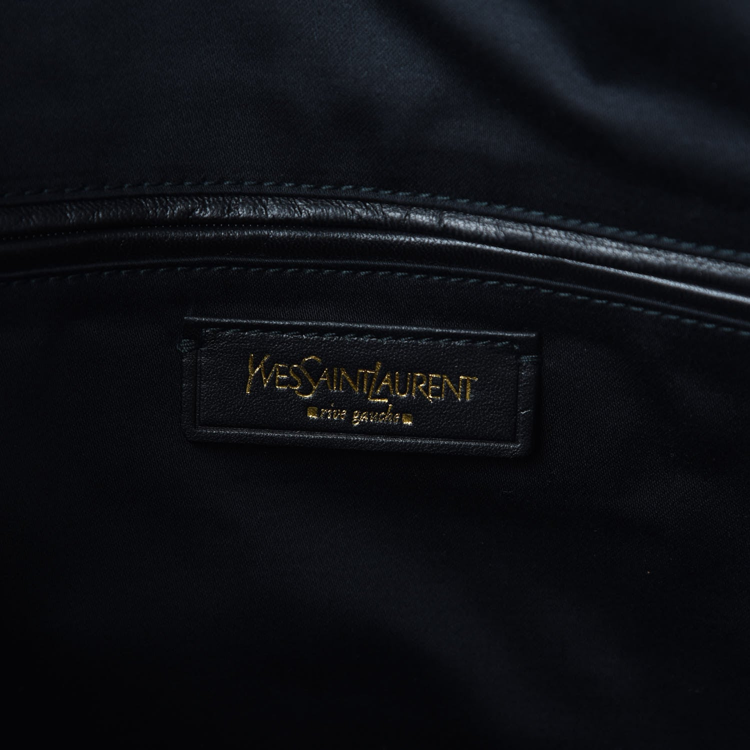 Saint Laurent Textured Patent Large Y-Mail Tote Black 8 of 9