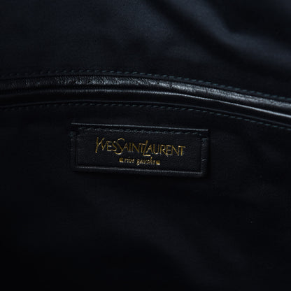 Saint Laurent Textured Patent Large Y-Mail Tote Black 8 of 9