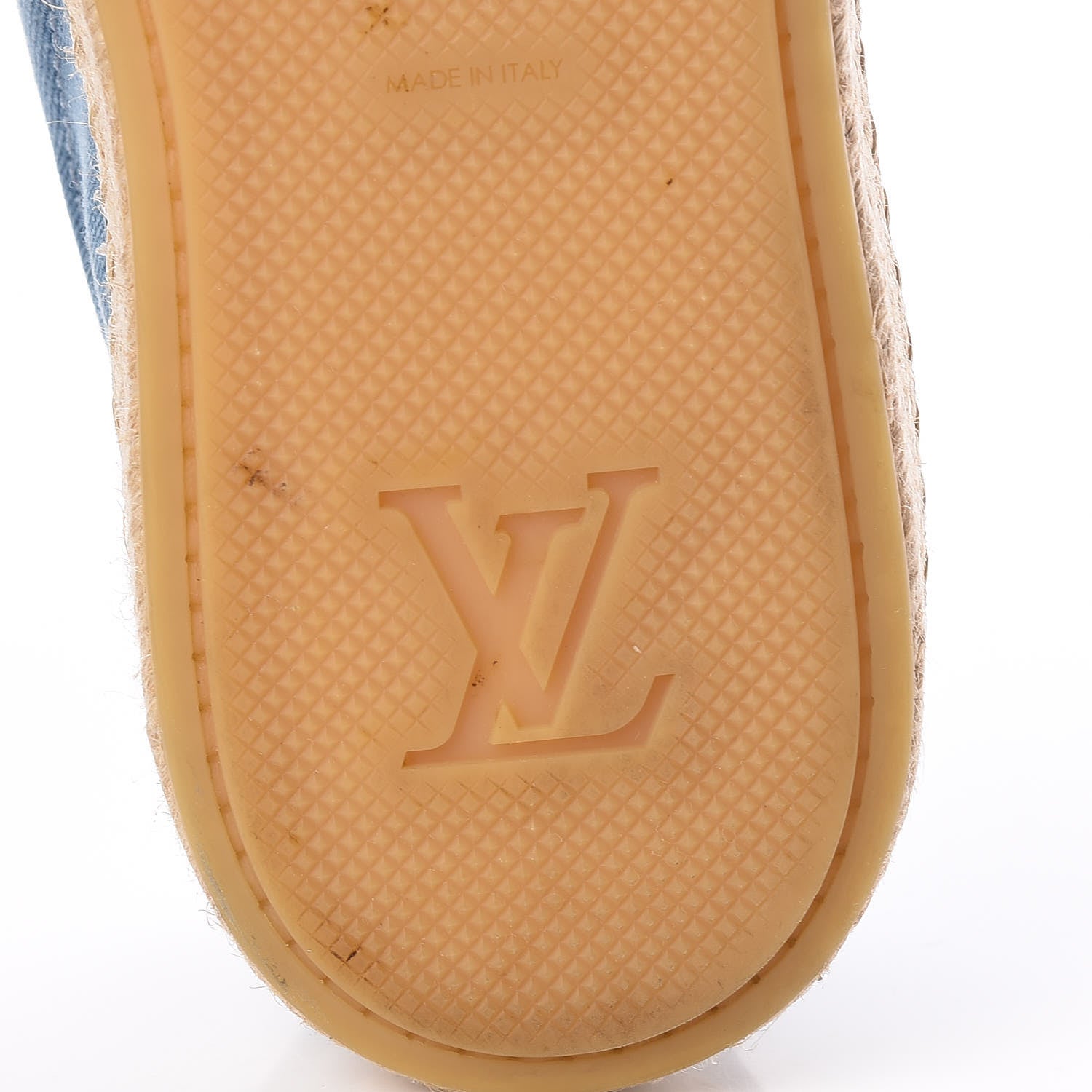 Louis Vuitton Denim Damier Mens Coconut Grove Espadrilles 12 Blue 8 of 12
