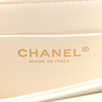 Chanel Caviar Quilted Mini Top Handle Flap White 6 of 13