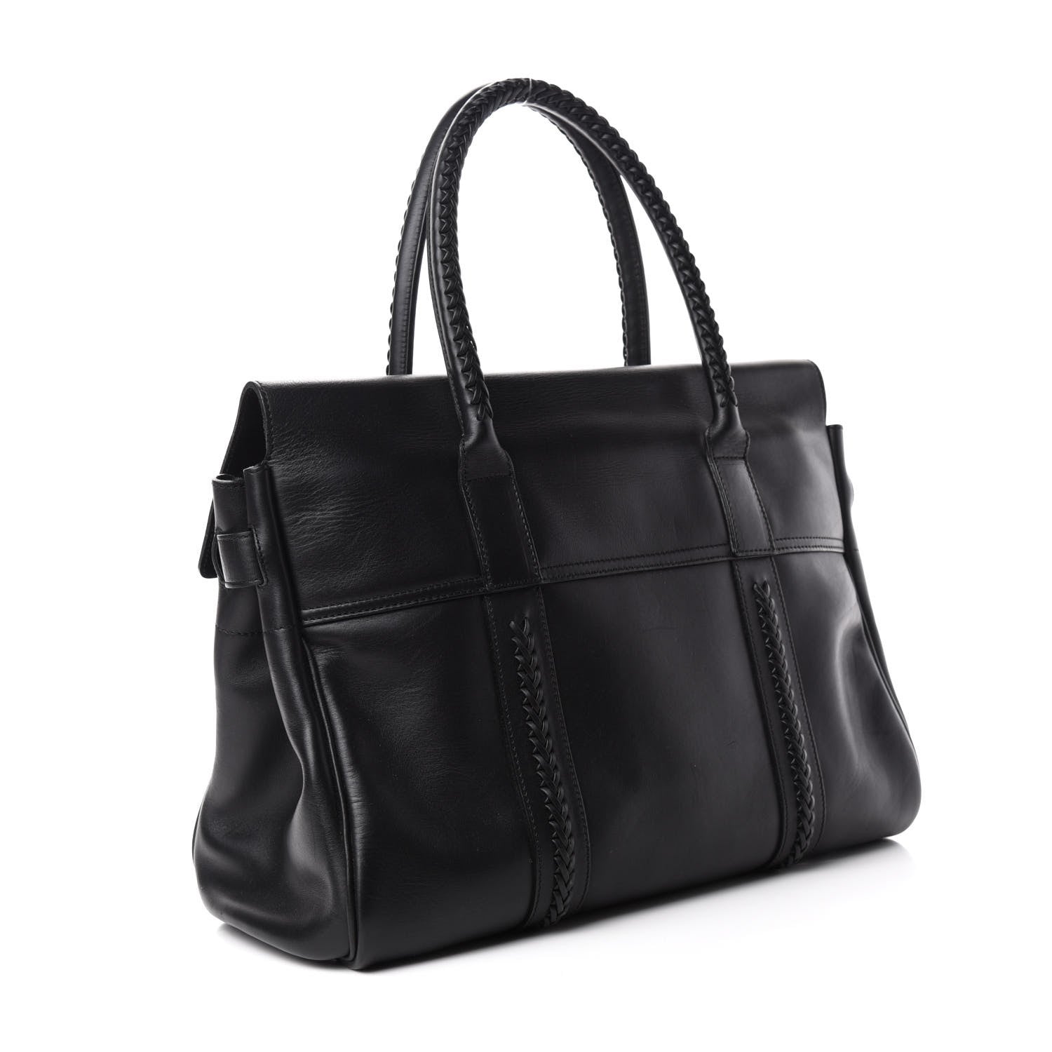 Mulberry Smooth Calfskin Braided Bayswater Black 3 of 14