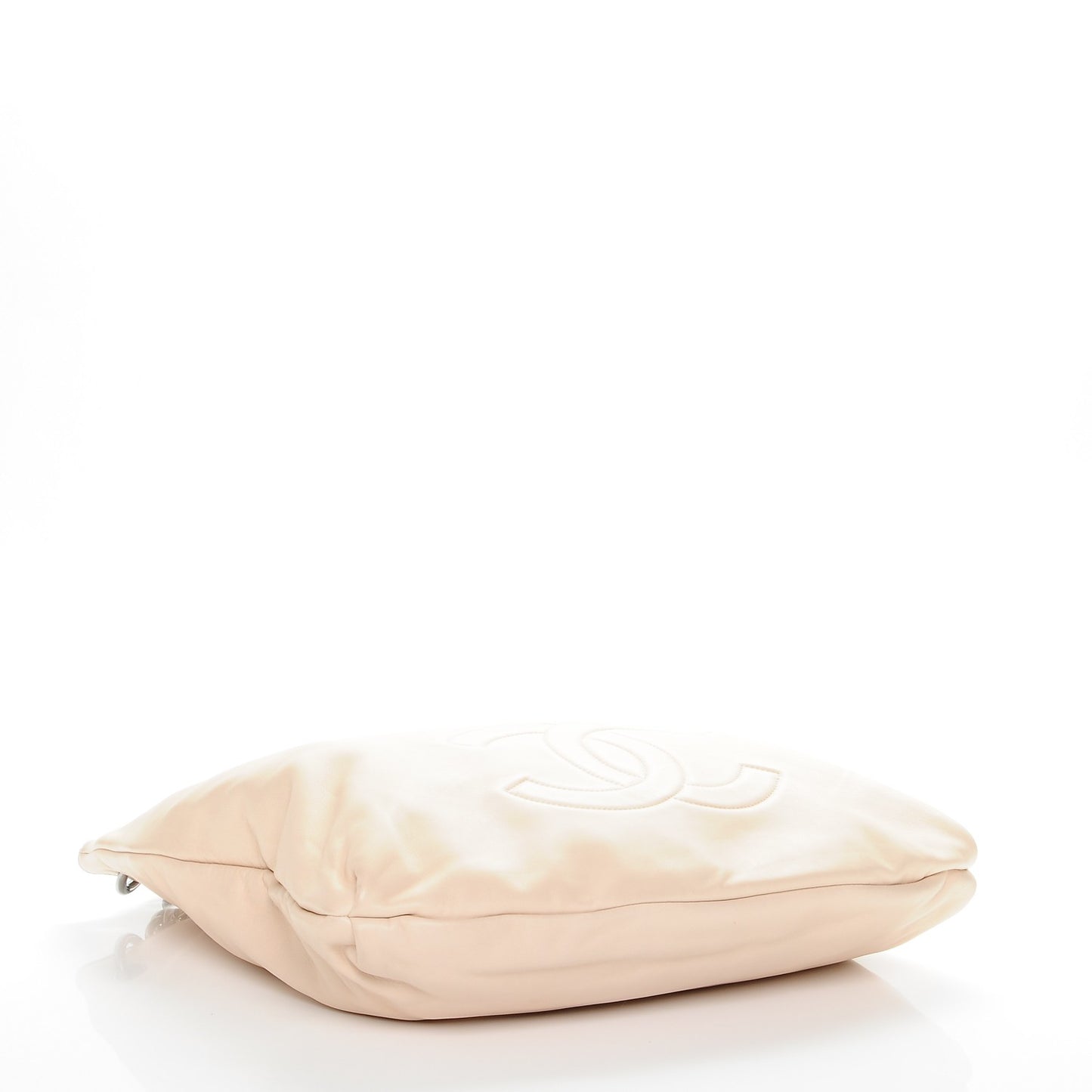 Lambskin Small Soft and Chain Hobo Beige