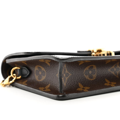 Louis Vuitton Patent Calfskin Monogram Cherrywood Chain Wallet Black 9 of 11