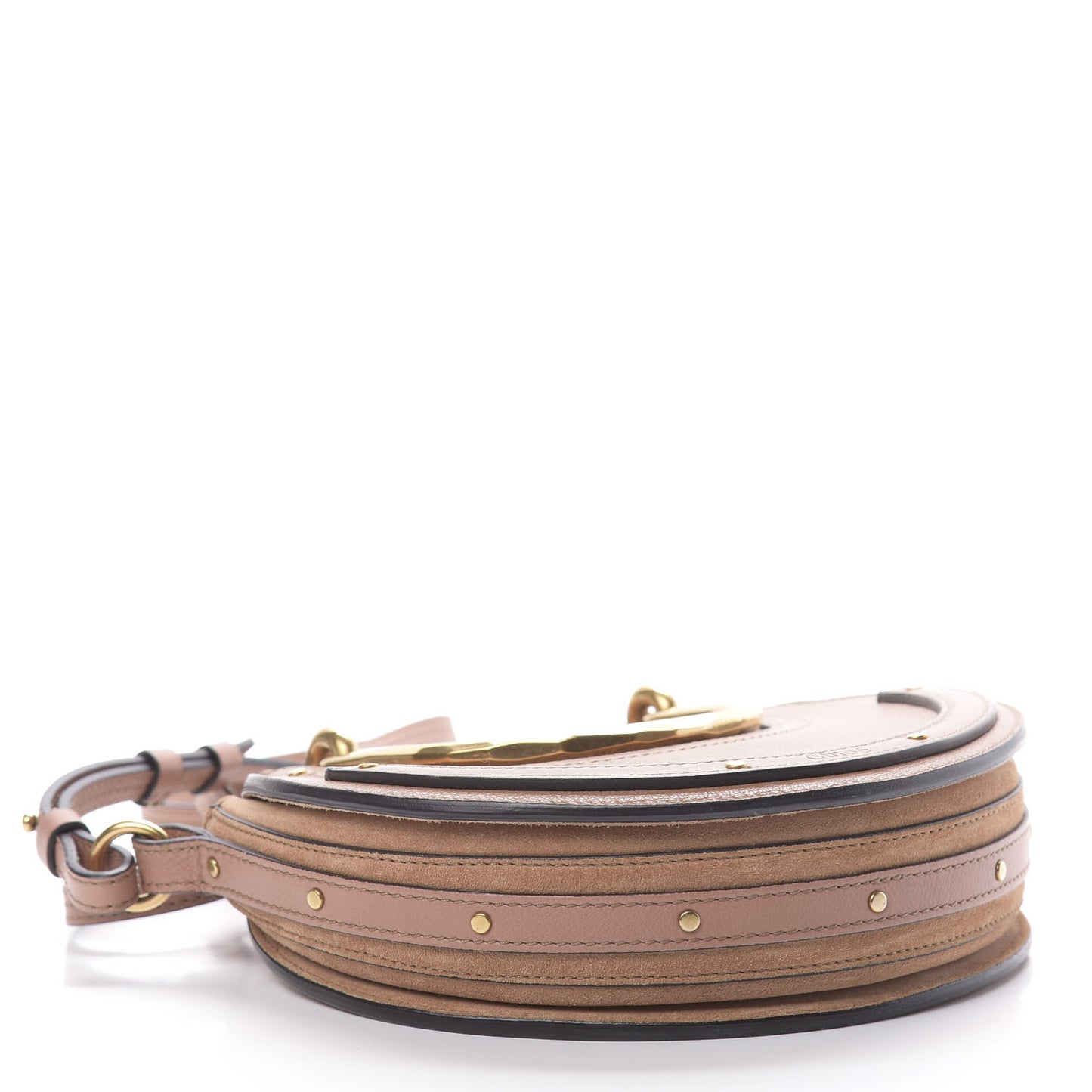 Goatskin Suede Mini Pixie Bag Nougat