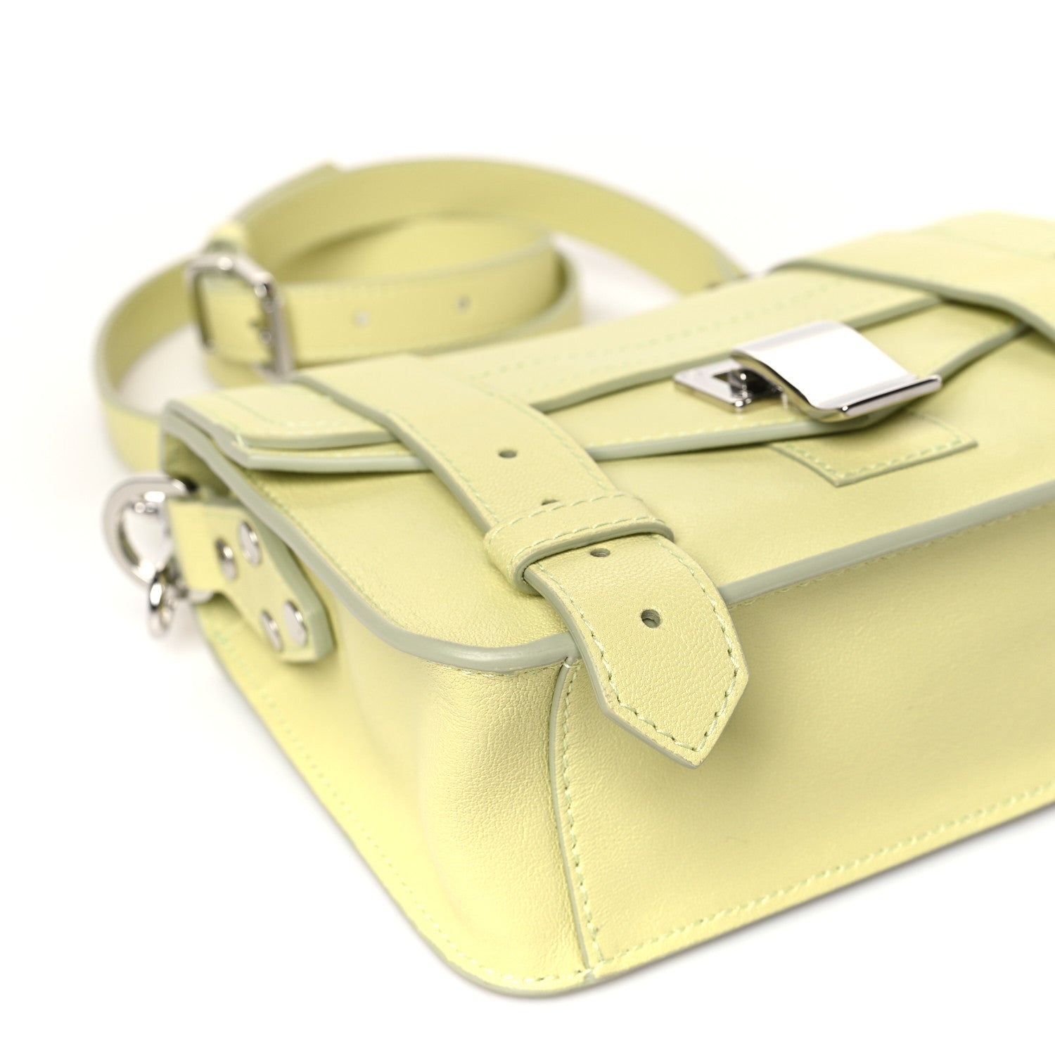 Proenza Schouler Lambskin PS1 Mini Pouch Messenger Banana 7 of 8
