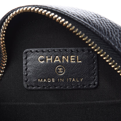 Chanel Caviar Quilted Round Filigree Crossbody Black 6 of 8