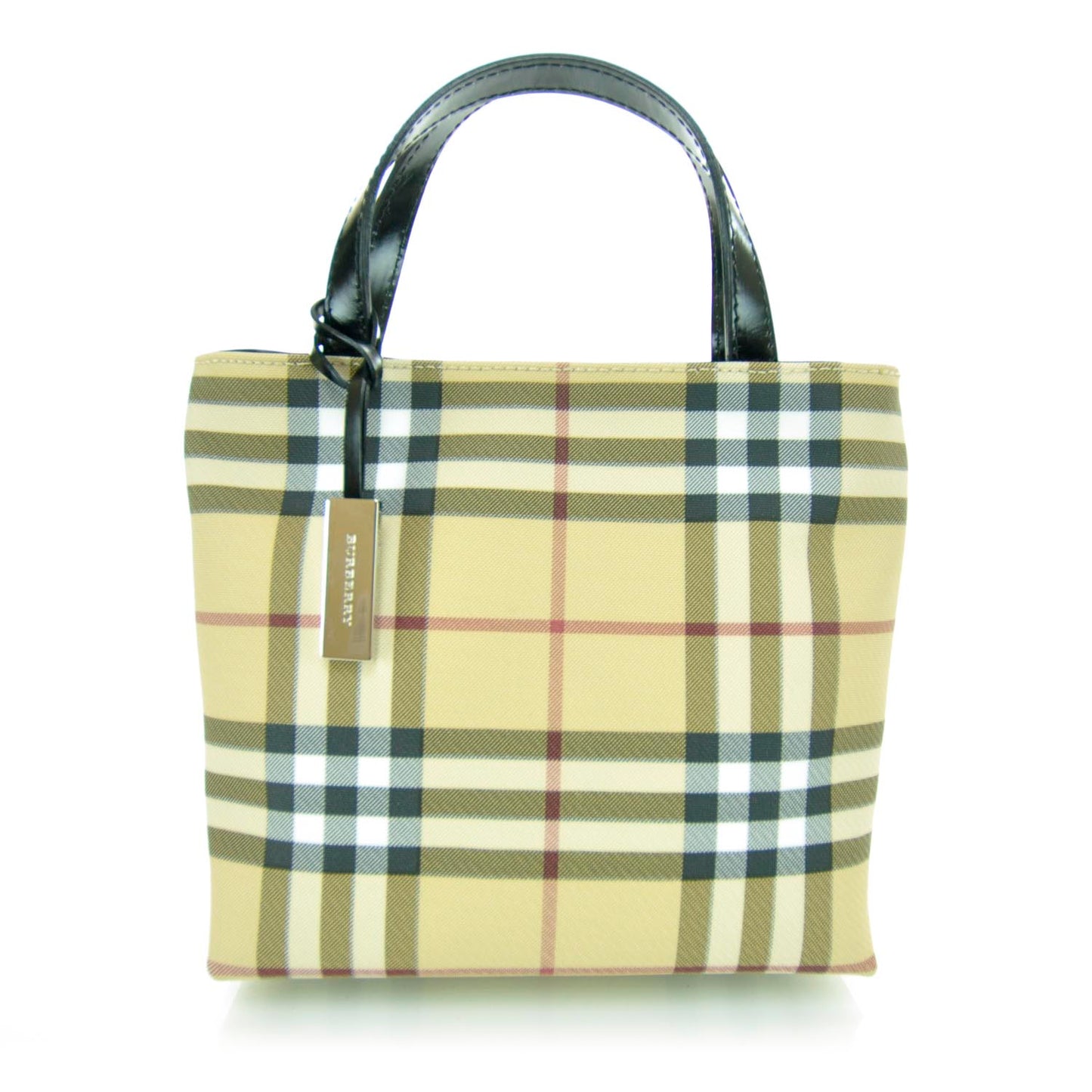 House Check Tote Black