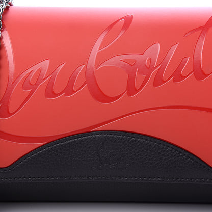 Christian Louboutin Calfskin Gomme Spikes Paloma Clutch Red 9 of 9