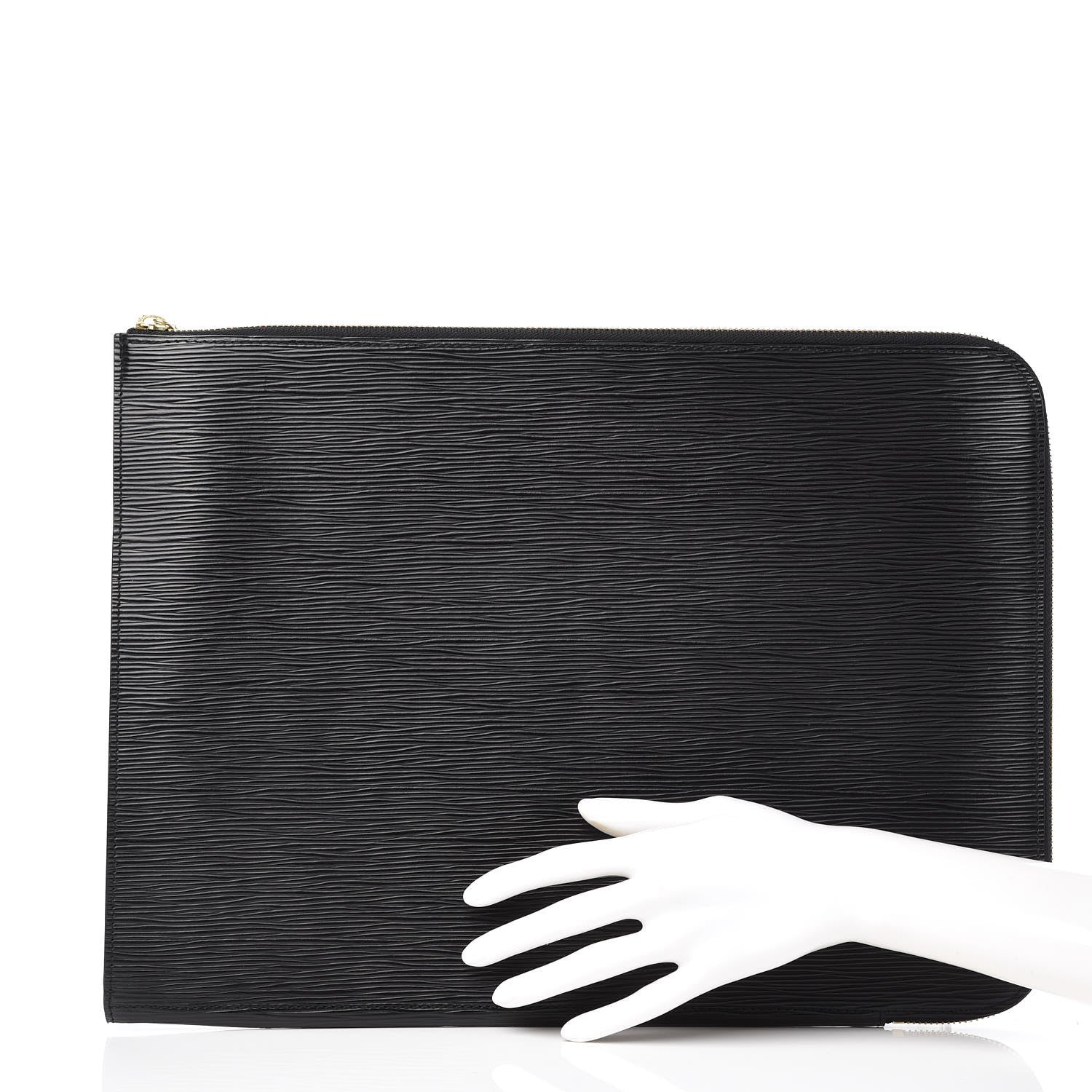 Louis Vuitton Epi Poche Documents Portfolio Case 39 Black 2 of 7