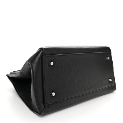 Celine Grained Calfskin Medium Edge Shoulder Bag Black 4 of 12