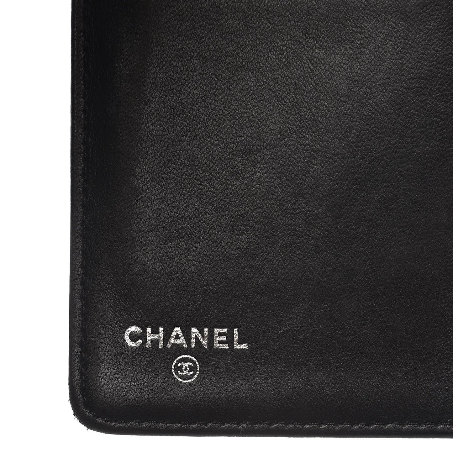 Lambskin Quilted Boy Yen Wallet Black