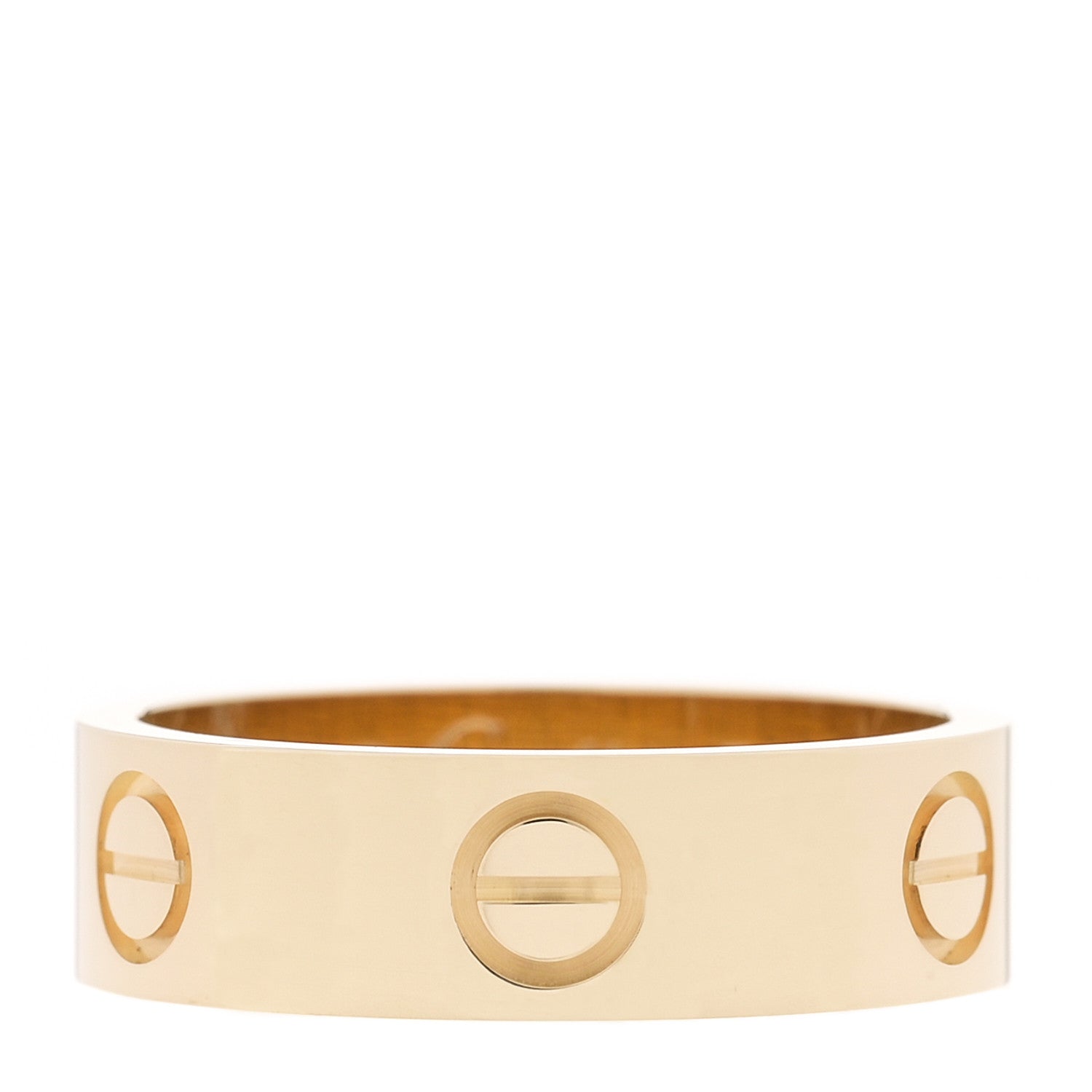 Cartier 18K Yellow Gold 5.5mm LOVE Ring 53 6.5 1 of 6