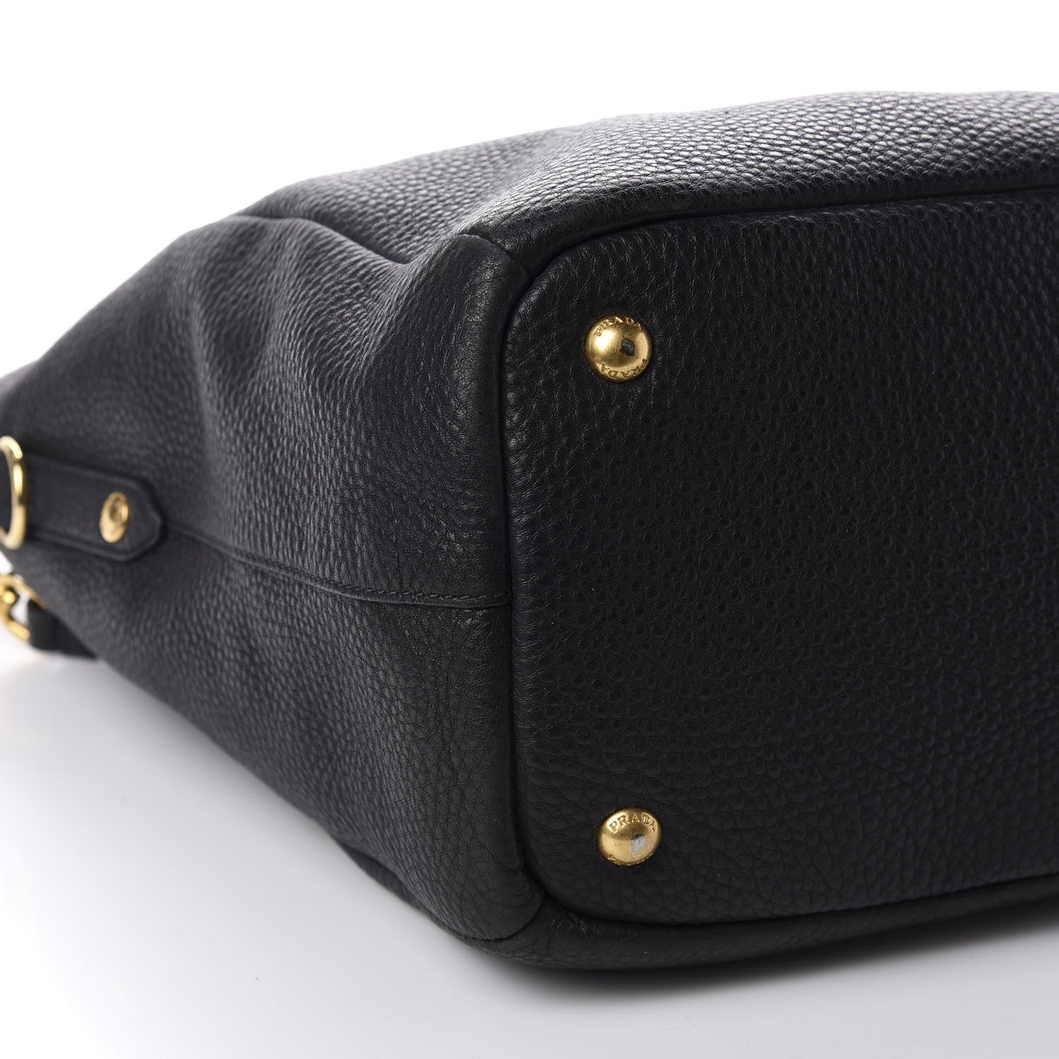 Prada Vitello Daino Shoulder Bag Black 6 of 13