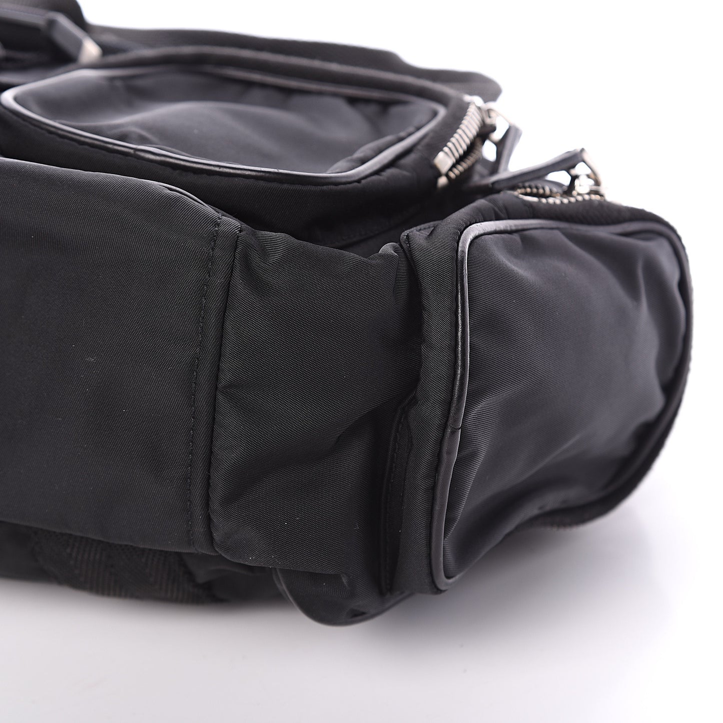 Tessuto Nylon Frame Satchel Black