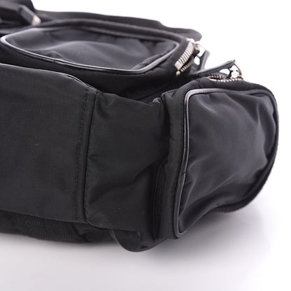 Prada Tessuto Nylon Frame Satchel Black 7 of 7