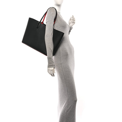 Christian Louboutin Calfskin Spikes East West Cabata Tote Black 2 of 10