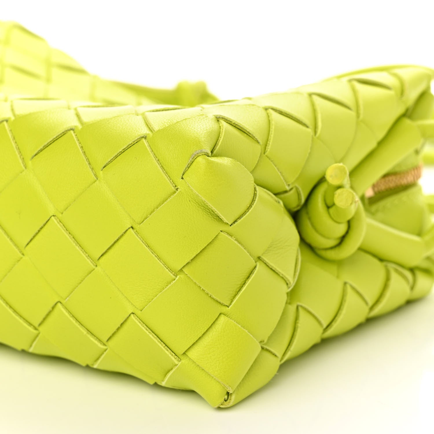 Bottega Veneta Nappa Intrecciato Mini Loop Camera Bag Acid Kiwi 8 of 8
