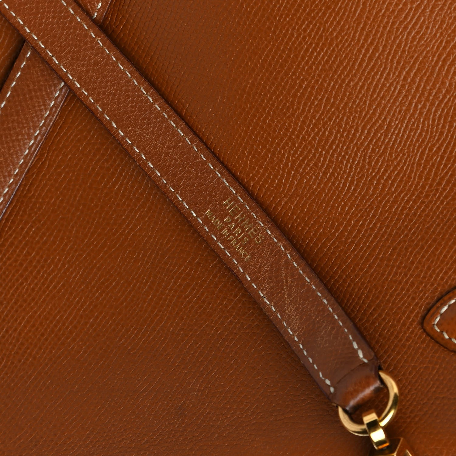 Hermes Courchevel Kelly Retourne 32 Gold 8 of 18