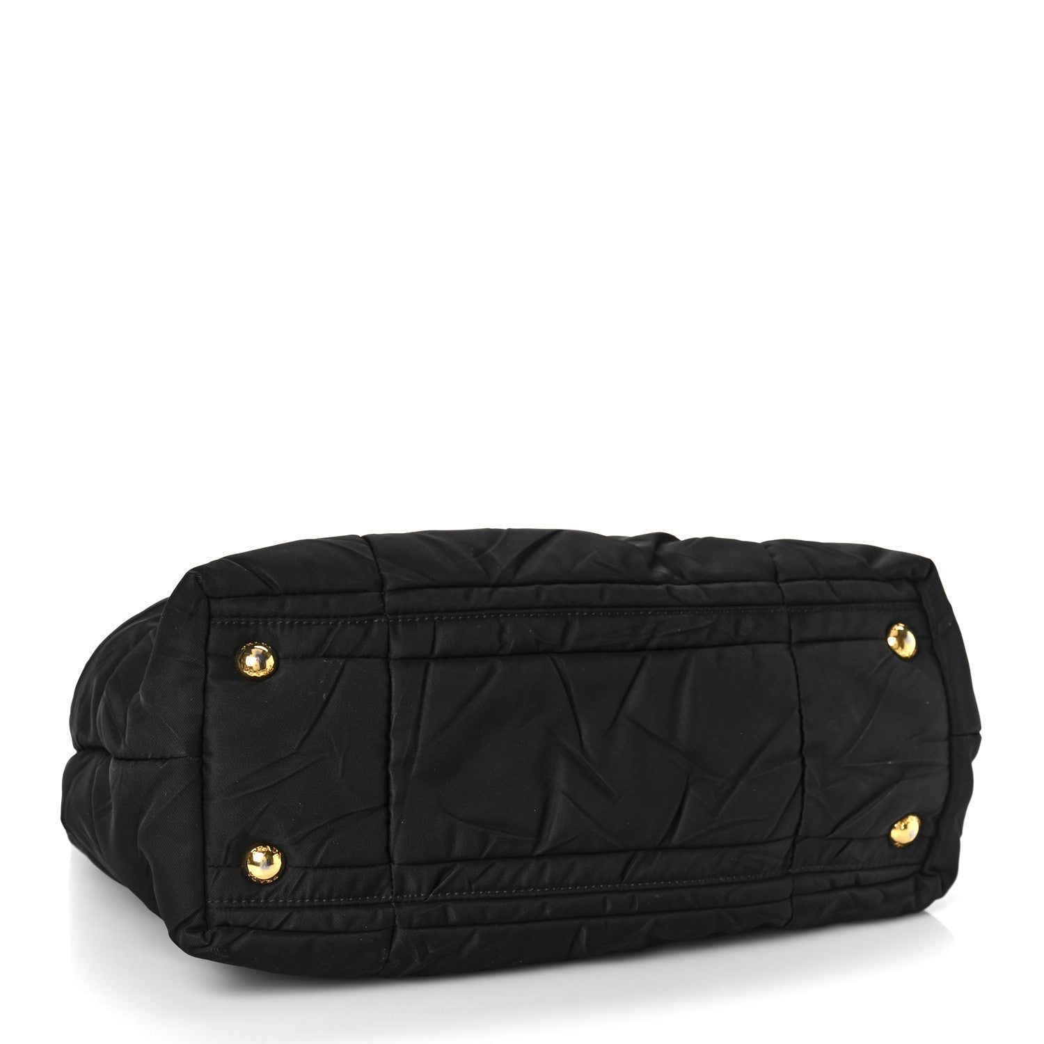 Prada Crispy Nylon Shopping Tote Black 4 of 8