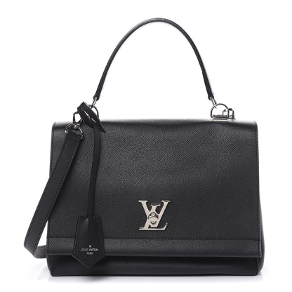 Louis Vuitton Soft Calfskin Lockme II Top Handle Black 1 of 10
