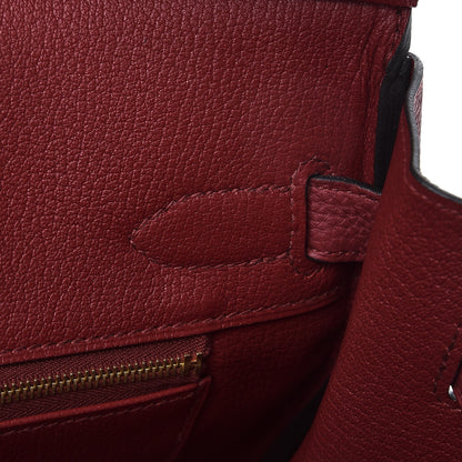Hermes Togo Birkin 30 Rouge Grenat 14 of 34