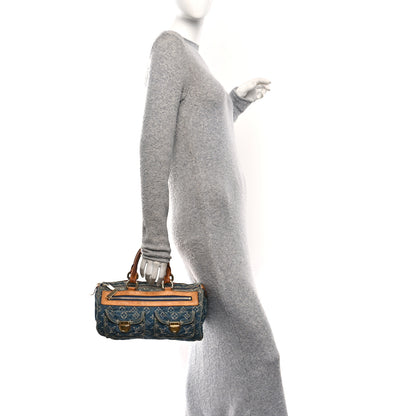 Louis Vuitton Monogram Denim Neo Speedy Blue 2 of 10