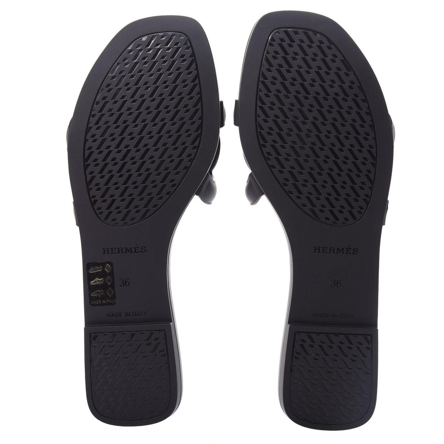 Rubber Aloha Sandals 36 Black