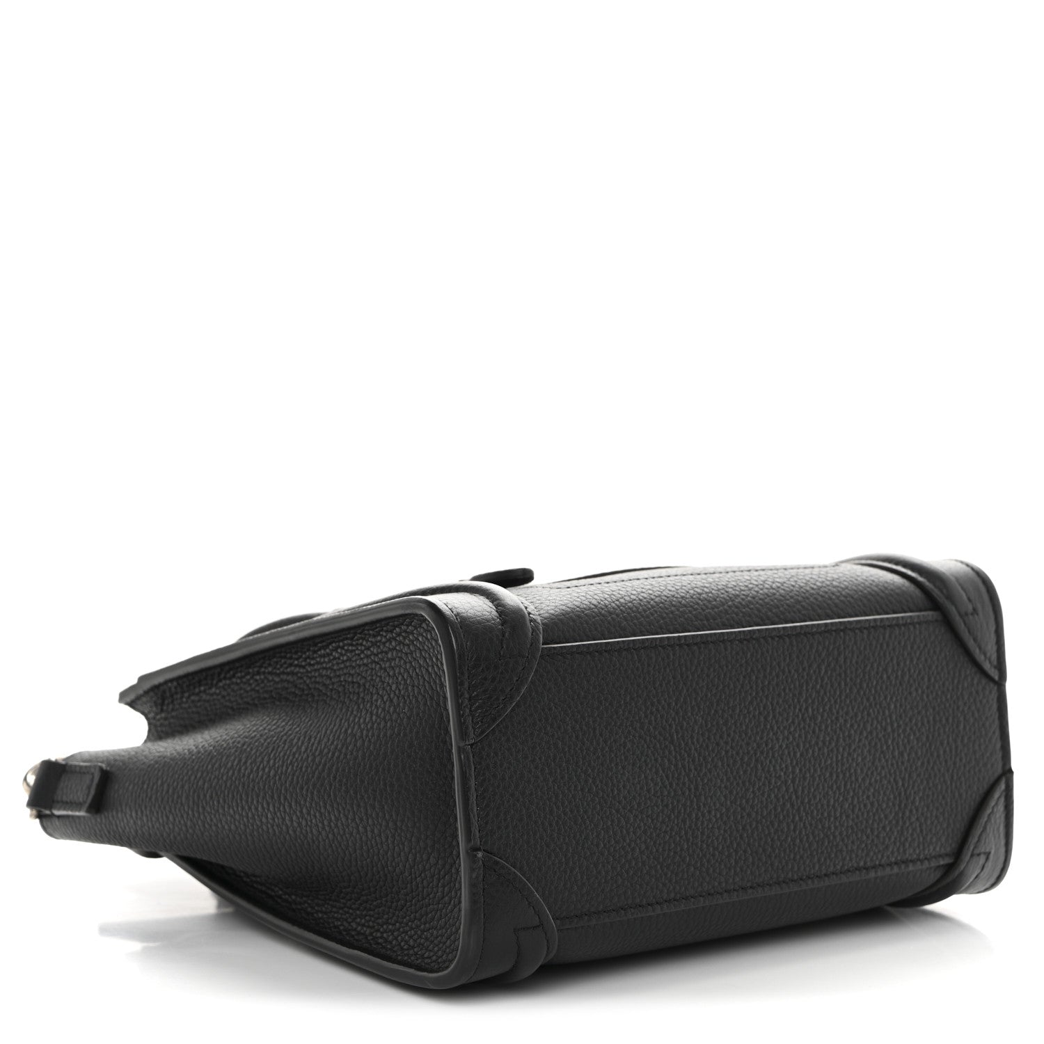 Celine Drummed Calfskin Nano Luggage Black 4 of 11