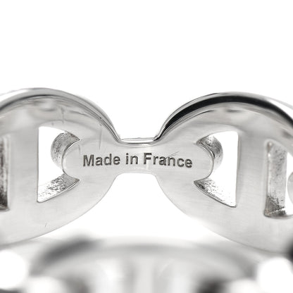 Hermes Sterling Silver PM Chaine d'Ancre Enchainee Band Ring 53 6.5 4 of 5