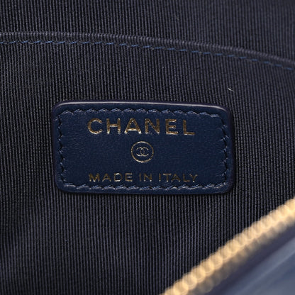 Chanel Lambskin Quilted Waist Bag With Pouch Blue 7 of 15
