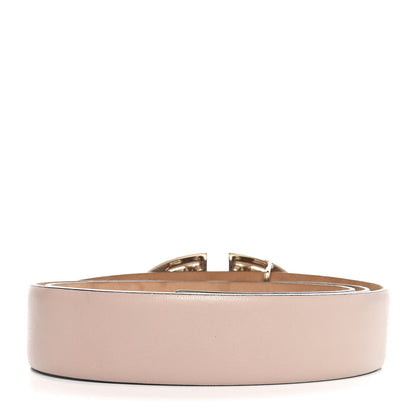 Valentino Garavani Calfskin VLogo Belt 85 34 Poudre 2 of 7