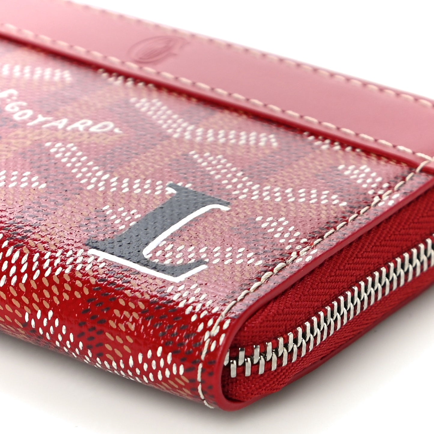 Goyardine Matignon Porte Monnaei Wallet Red