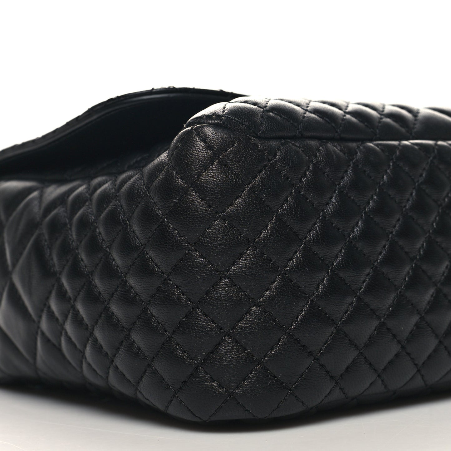 Nappa Quilted Icon Shoulder Bag Black