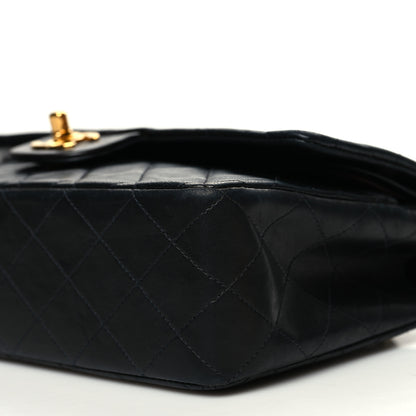 Chanel Lambskin Quilted Medium Double Flap Black 12 of 14