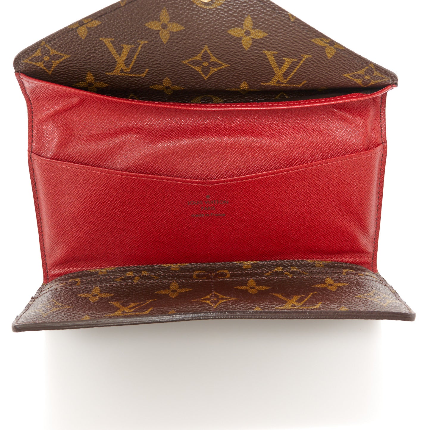 Monogram Josephine Wallet Red