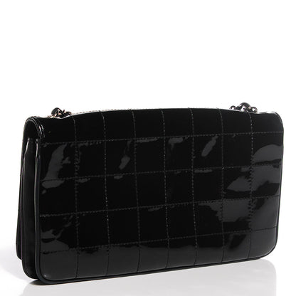 Chanel Patent Stitched Diagonal Flap Black 3 of 7