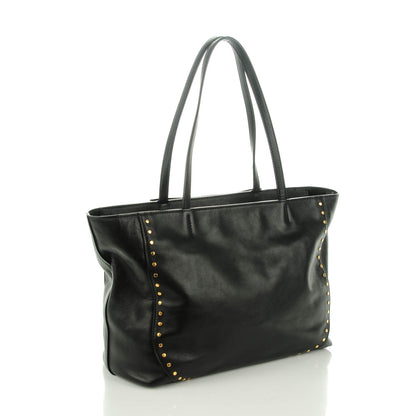 Chloe Calfskin Studded Isa Tote Black 3 of 8