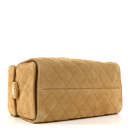 Chanel Suede Quilted Small Chanel 25 Handbag Beige 4 of 10